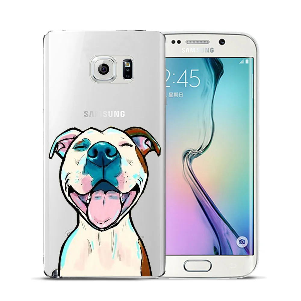 Твердый чехол питбуль бульдог для Samsung Galaxy J1 J3 J5 J7 2016 2017 Prime J4 J6 J8 2018 Note 4 5 8 9|Бамперы|