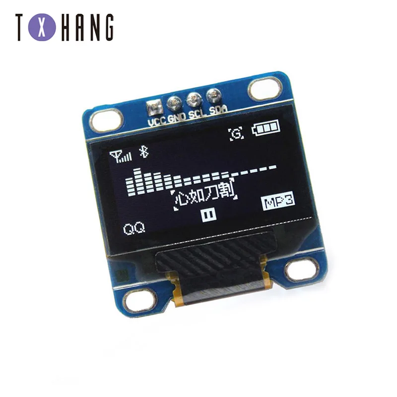 0 96/0 91 дюймовый IIC Серийный желтый синий oled дисплей модуль 128X64 I2C SSD1306 12864 плата с ЖК