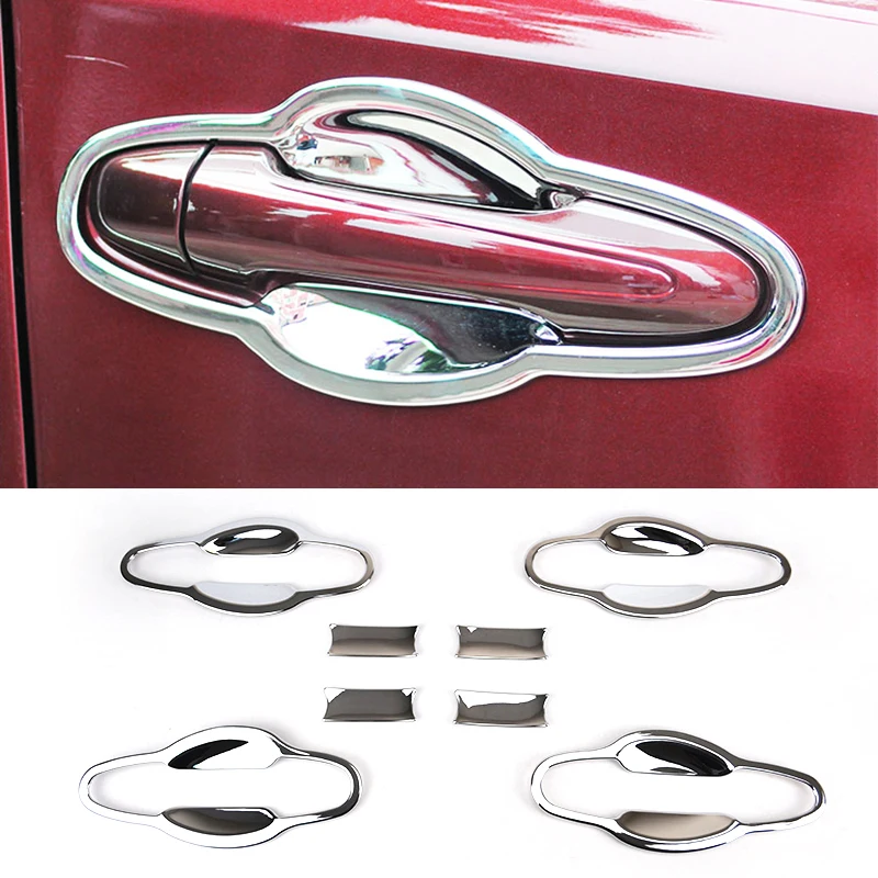 Хромированная Крышка для наружной ручки двери Toyota RAV4 2013 2014 2015 2016 2017 2018 чаша
