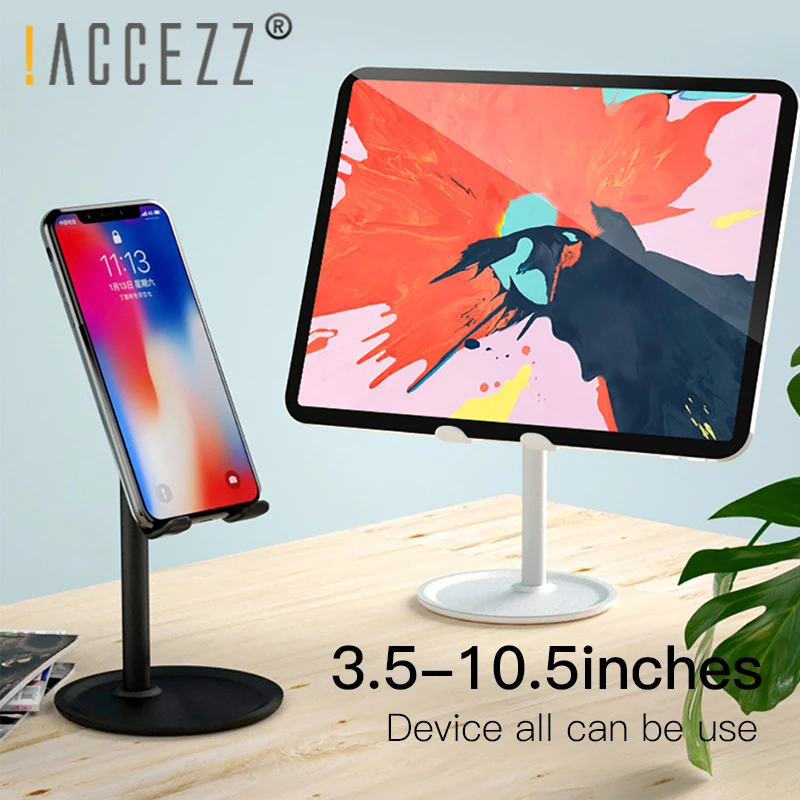 ! ACCEZZ Универсальный держатель для планшетов iPhone 7 X Samsung Xiaomi iPad Air металлическая