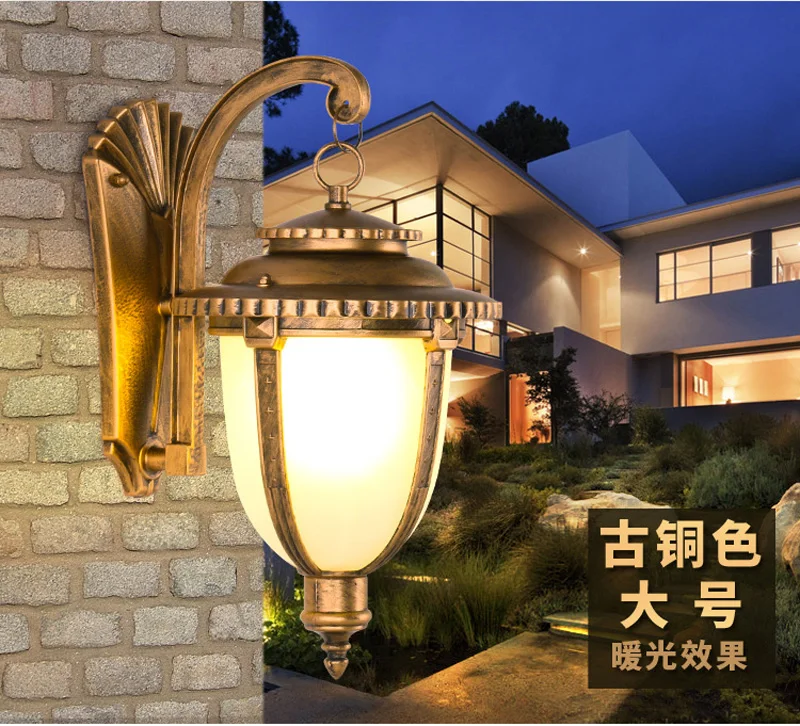 декоративные садовые фонари Бронзовые Бра китайские светодиодные светильники
