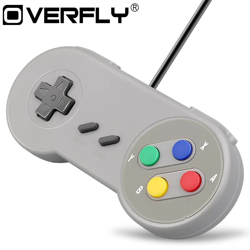 Игровой джойстик Overfly геймпад контрольный Лер для nintendo SNES игровой коврик Windows MAC