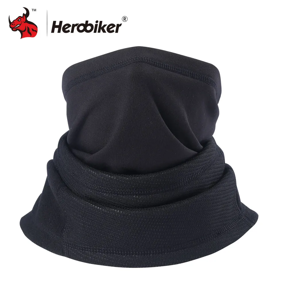 Мотоциклетная маска для лица HEROBIKER Зимняя Теплая Флисовая Балаклава шапка