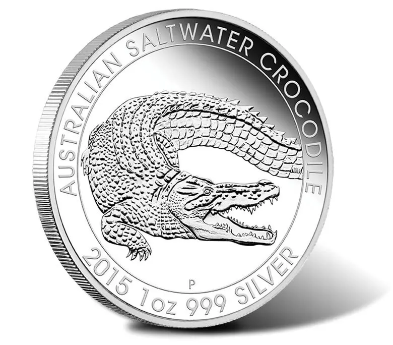 2015 1 унция Серебряная австралийская морская крокодиловая монета 50 шт./лот DHL