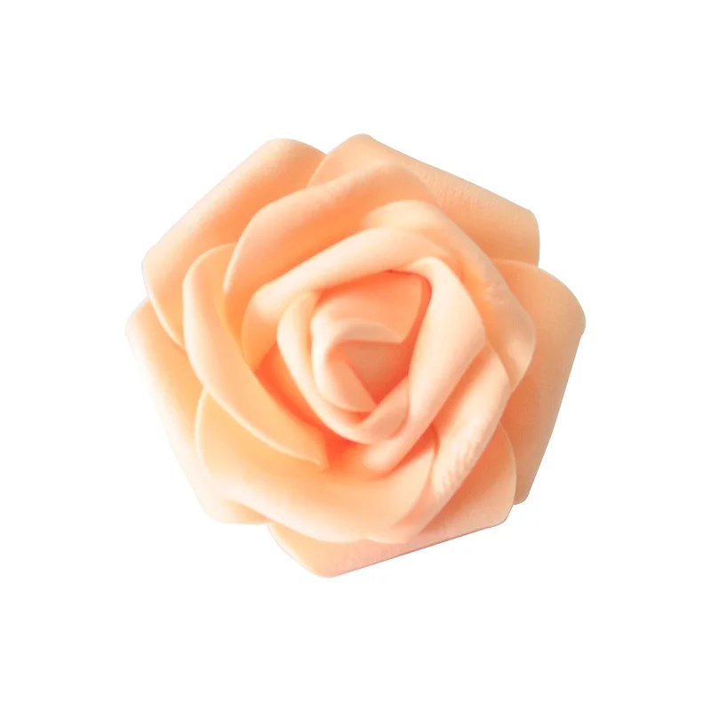 Orange Большие размеры 6,5 см 25 шт./лот пенополиэтилен розы Глава DIY Искусственные цветы ручной работы для Свадебная вечеринка украшения - Цвет: Orange