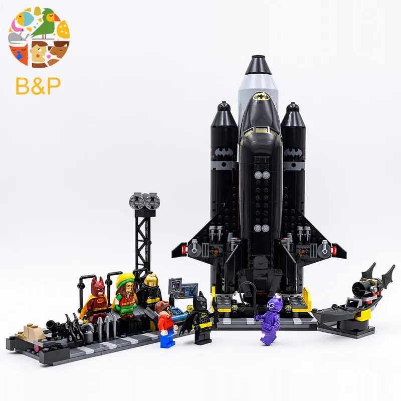 70923 Бэтмен одежда Супергерои серии 720 шт. Bat шаттл Модель Building Block кирпича | Блочные конструкторы -32856312100