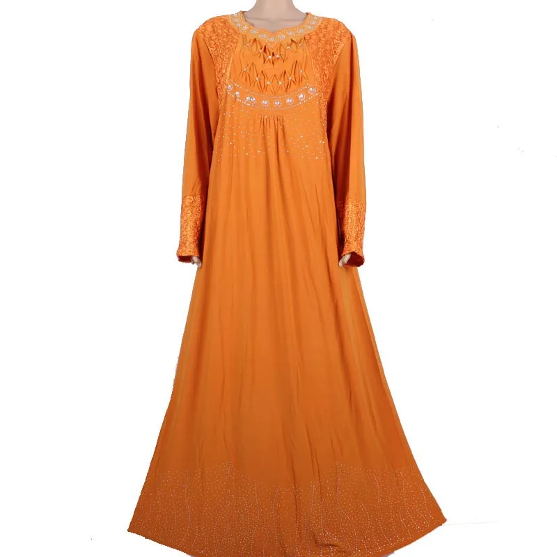 Мусульманский Абая Кафтан Исламская Одежда для Женщин Бисероплетение Дизайн