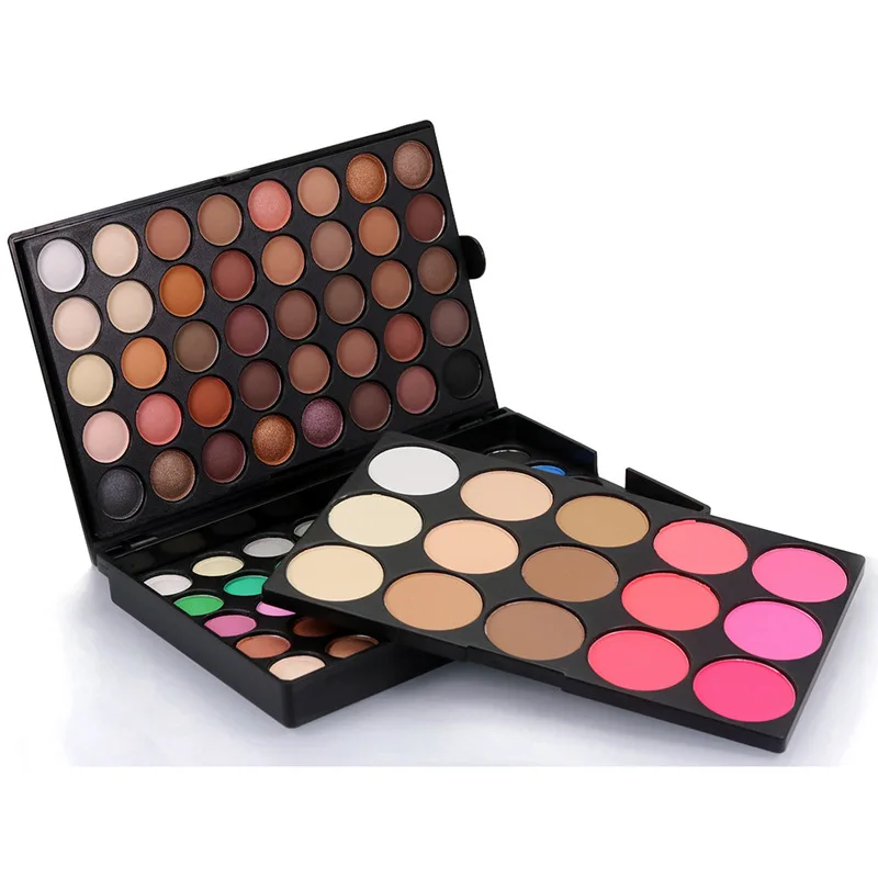 Матовая popfeel тени для век Pallete Shimmer Блеск телесный 95 цветов мощность стойкая
