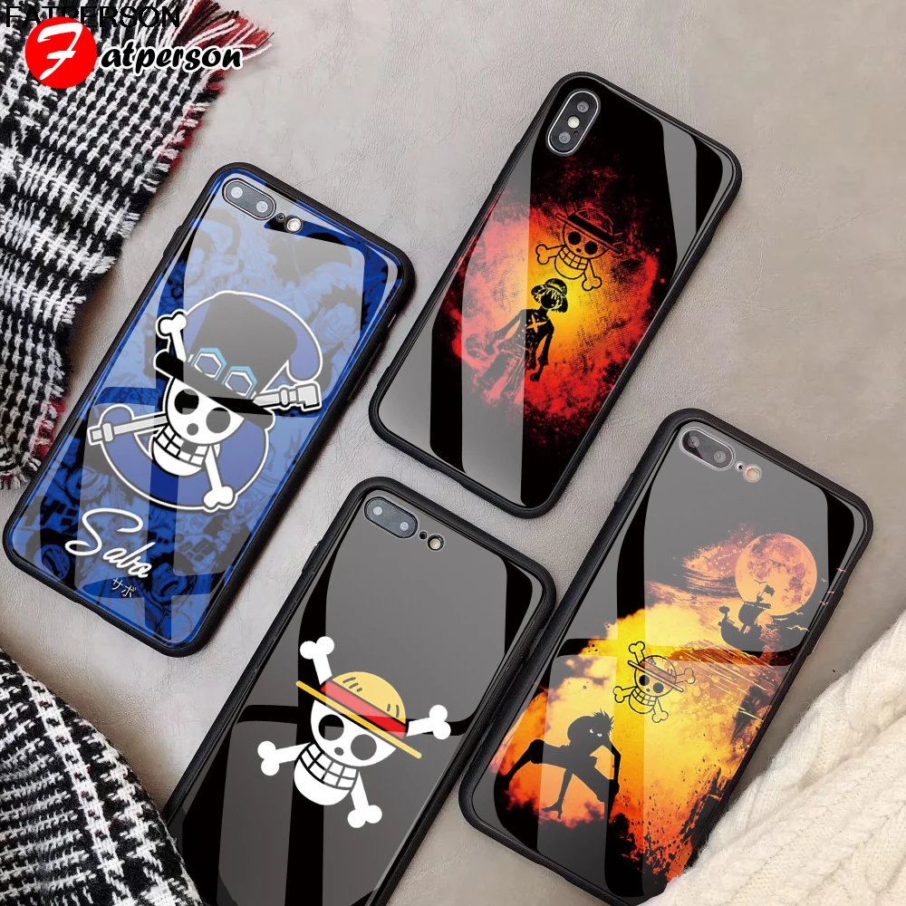 Цельная стеклянная крышка для телефона на заказ iPhone 12 mini 11 Pro X R S MAX DIY D Luffy чехол 8 7