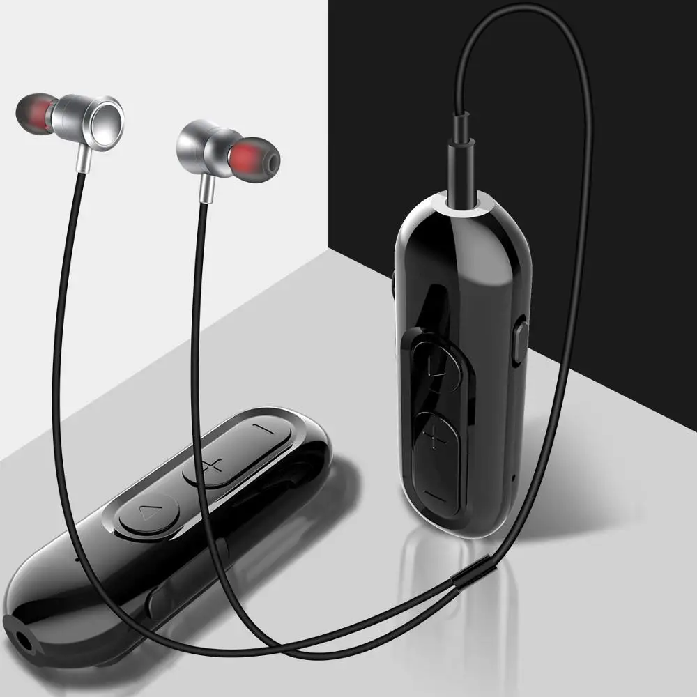 Магнитные Беспроводные стереонаушники Bluetooth спортивные водонепроницаемые