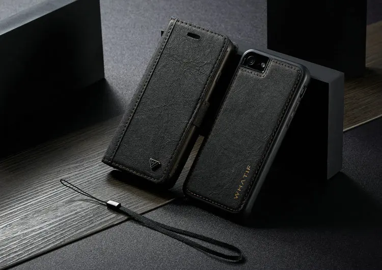 Роскошный кожаный чехол из крафт-бумаги для Iphone 11, 11Pro, 6 S, 7, 8 Plus, съемный кошелек, откидной чехол, чехол для Iphone 11 Pro, X, XS, Max, XR
