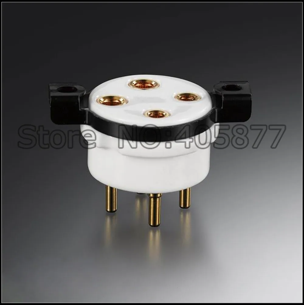 2 шт. высококачественная керамическая трубчатая розетка с 4 контактами для 2A3 300B PX4
