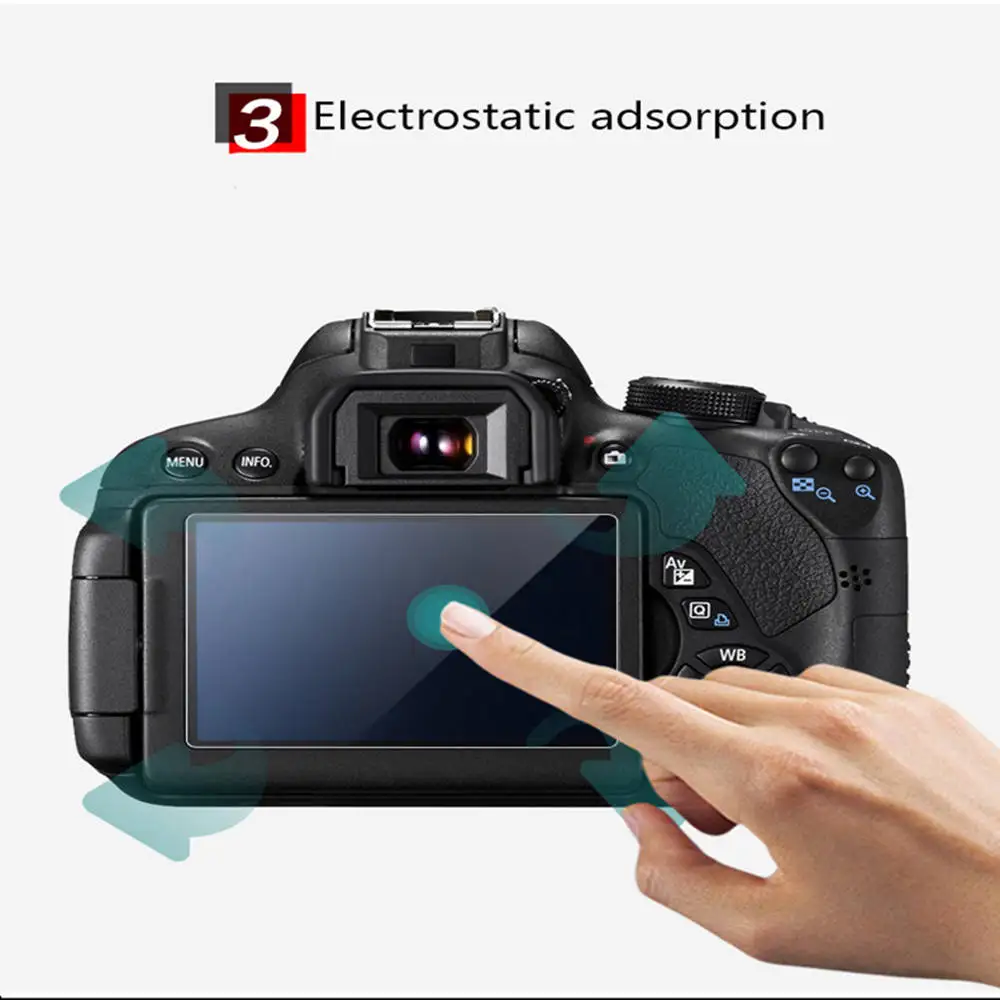 Аксессуары для камеры Защитная пленка экрана линза чехол из закаленного стекла