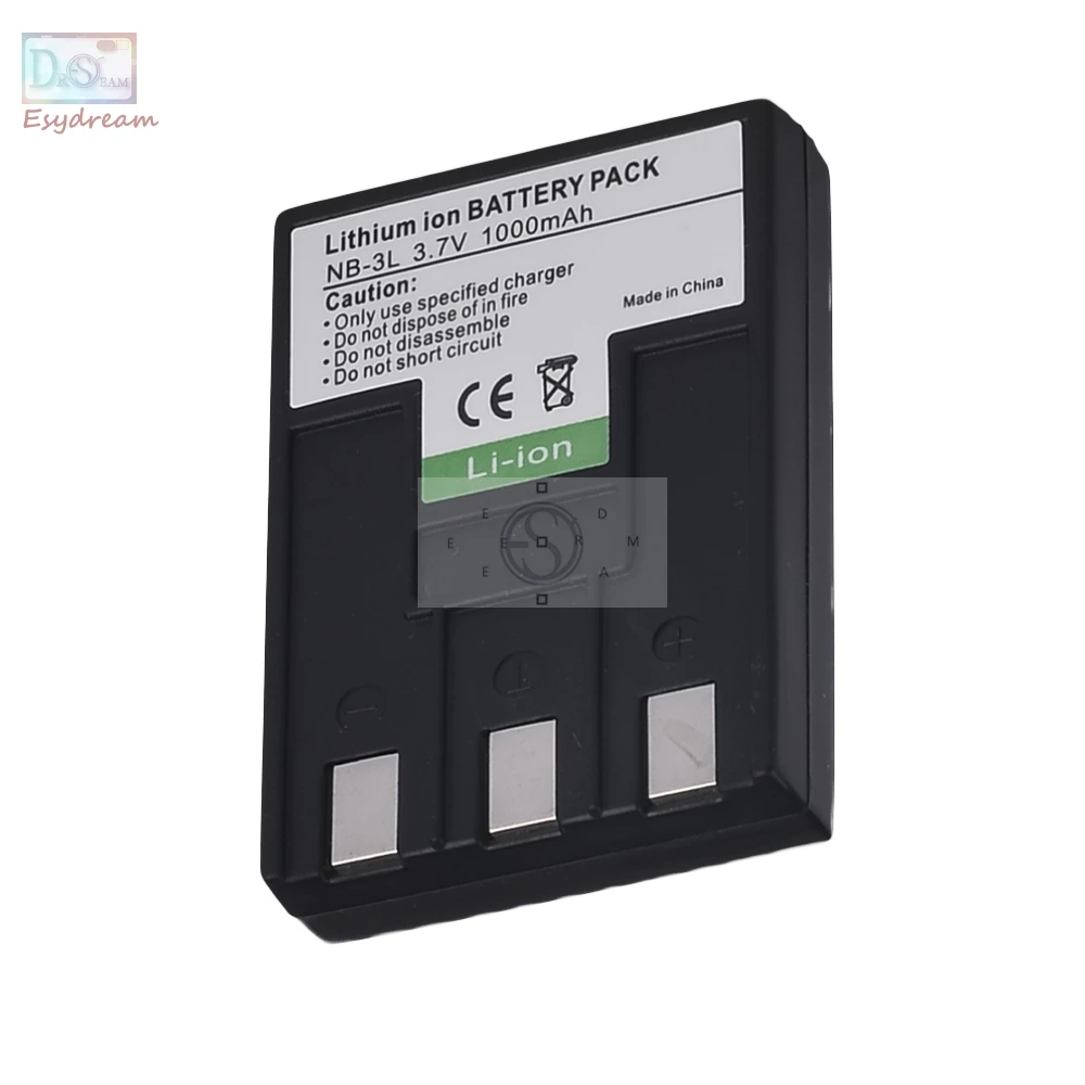 

NB-3L NB3L 1000mah Camera Battery for Canon IXUS 750 700 i i5 Powershot SD550 SD500 SD10 SD20 SD100 PM055