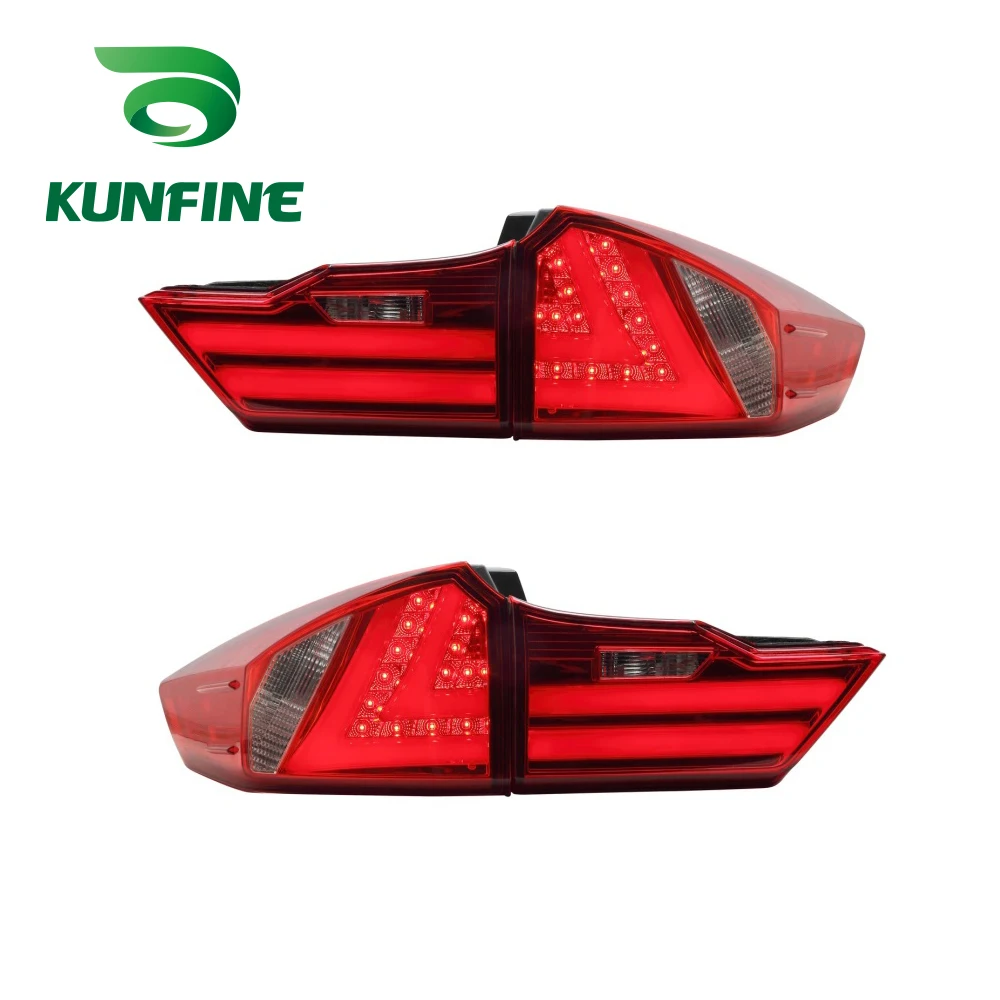 KUNFINE пара Автомобильный задний светильник в сборе для Honda City 2014 светодиодный стоп