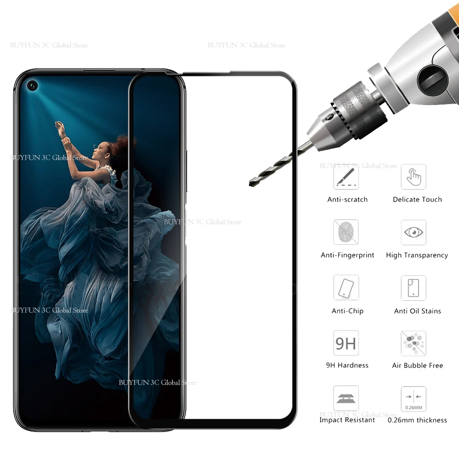 Защитное стекло на honor 20 закаленное стекло для huawei honor 20 huawei i honor 20 YAL L21 L41 Glas защитная пленка 9H