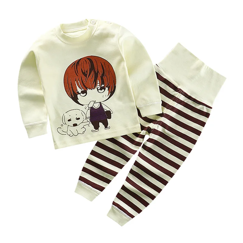 Autumn New Children's High Waist and Belly - Protecting Pants Suit Infant Baby Cotton Clothing | Детская одежда и обувь