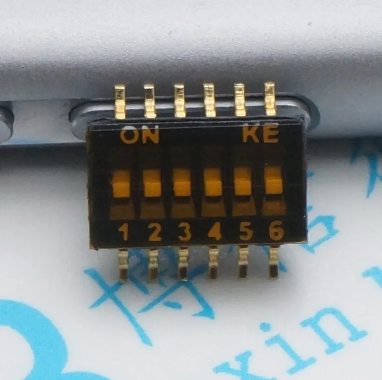 10 шт. Dshp06Tsger 6Bit 1 27 мм 12Pin 6 переключатель переключения Smd код переключатель|switch