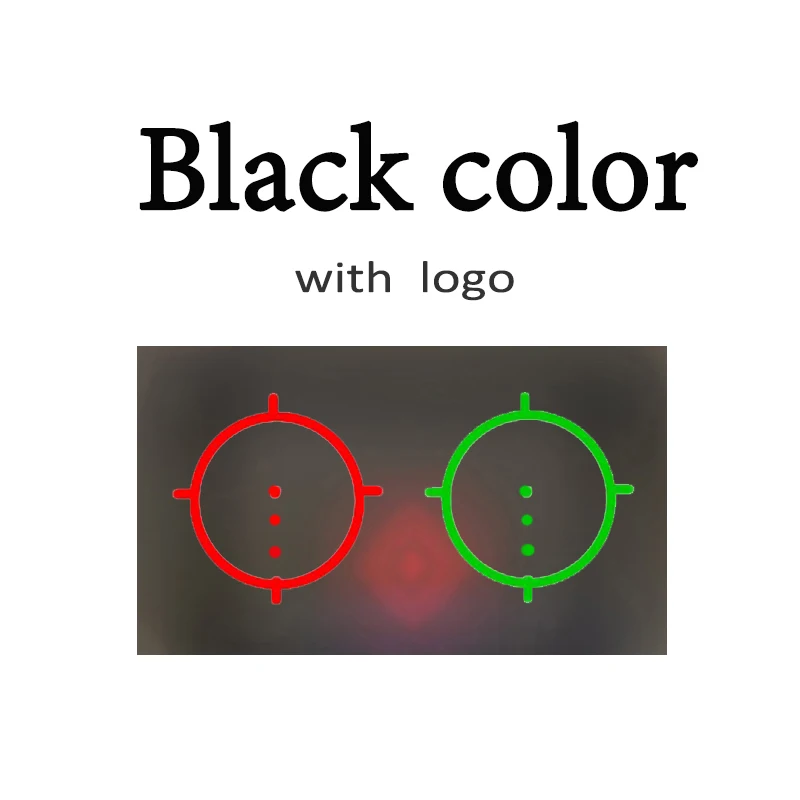 553 BLACK with logo Голографический 553 Тактический рефлекторный прицел красный и зеленый точечный рефлекторный прицел с 20 мм Рельсом QD для охоты - Цвет: 553 BLACK with logo