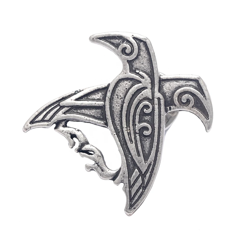 Норвежский викинг Одина Ворон кулон брошь с застежкой Viking Северный талисман Лаки