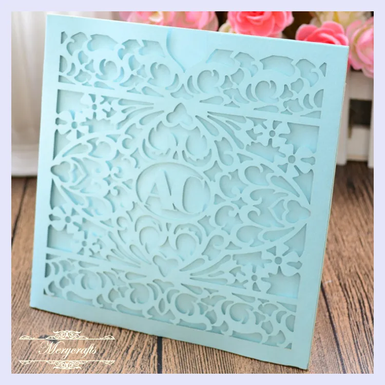 Уникальные товары для вечерние MR045 с лазерной резкой свадебные пригласительные