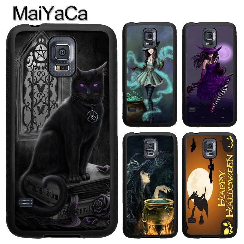 Чехол Хэллоуин Луна ведьма ужас для Samsung S20 Plus S9 S10 Note 20 Ультра чехол Galaxy A21S A20e A40 A50