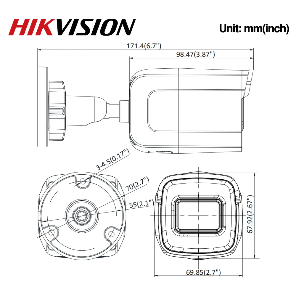 Hikvision Darkfighter оригинальный DS 2CD2085G1 I 8MP 20fps пуля сети CCTV IP камера H.265 + POE WDR слот для SD
