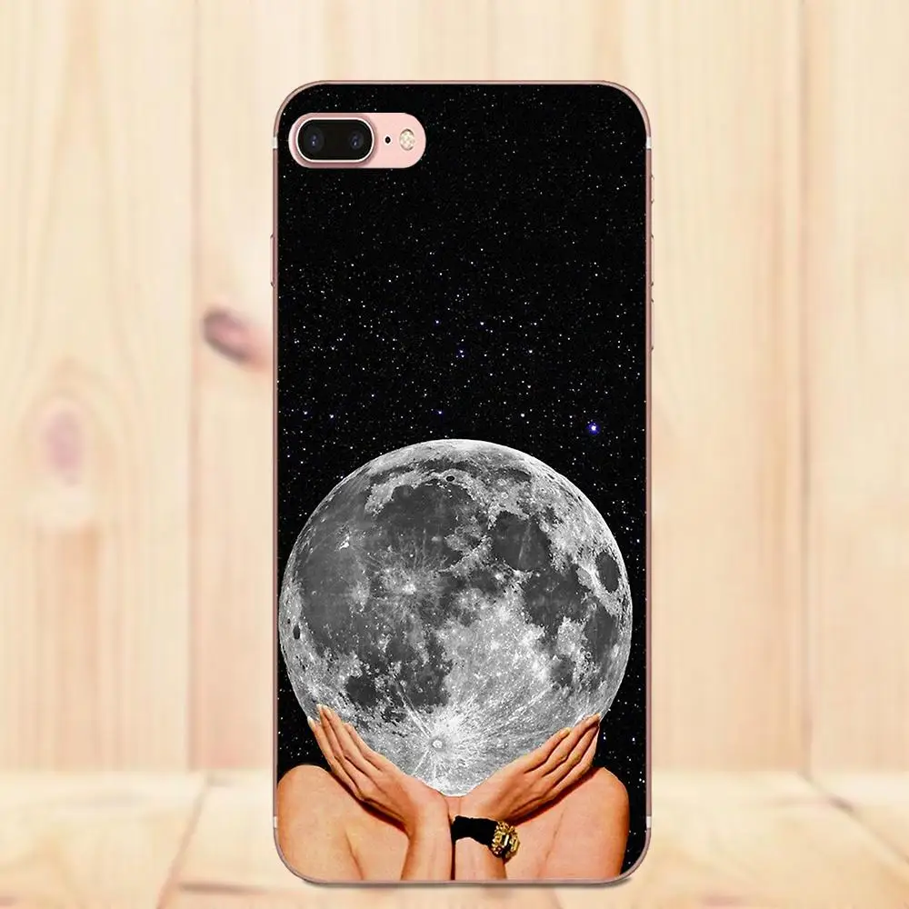 Maerknon La Luna для Galaxy Alpha Core Prime Note 4 5 8 S3 S4 S5 S6 S7 S8 S9 mini edge Plus Мягкий мобильный телефон