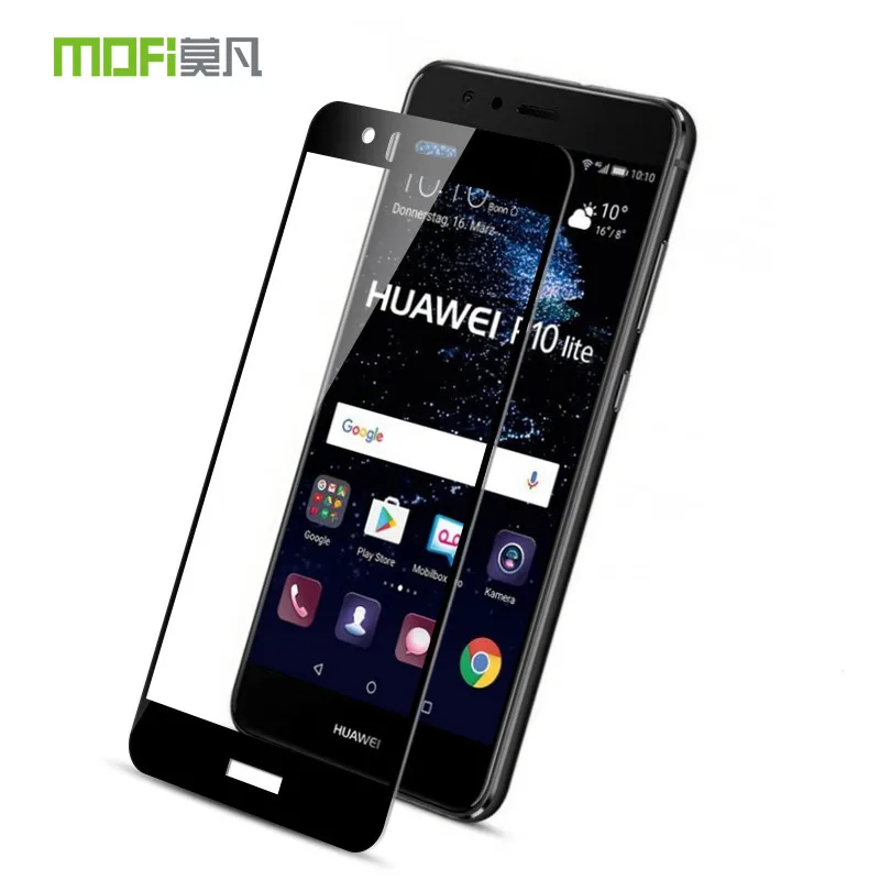 Huawei P10 Lite Стекло закаленное 5 2 дюймов MOFi Защитная пленка с полным покрытием Экран