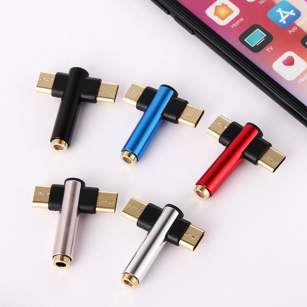 3 в 1 USB Type C до 5 мм разъем для наушников адаптер зарядки конвертер Xiaomi 8 9 Samsung S10 S9