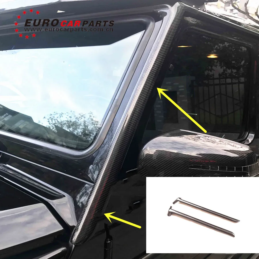 G class w463 карбоновая накладка на переднее окно для W463 G500 G55 G63 G65 карбоновая накладка на переднюю колонку Addon