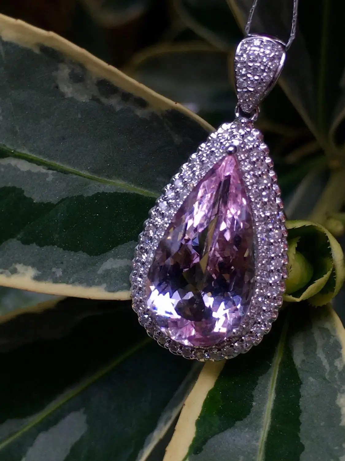 Настоящие хорошие драгоценности чистый 18 K Белый Золотой ювелирный AU750 100%