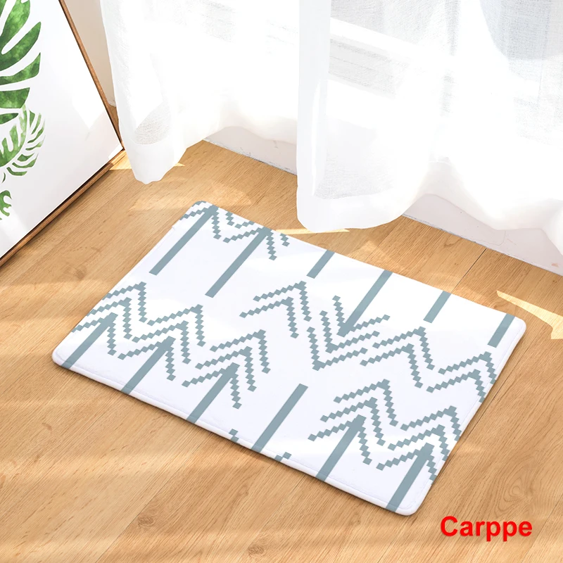 Нескользящий напольный коврик с геометрическим рисунком 40x60 50x80 см|printed doormat|carpet