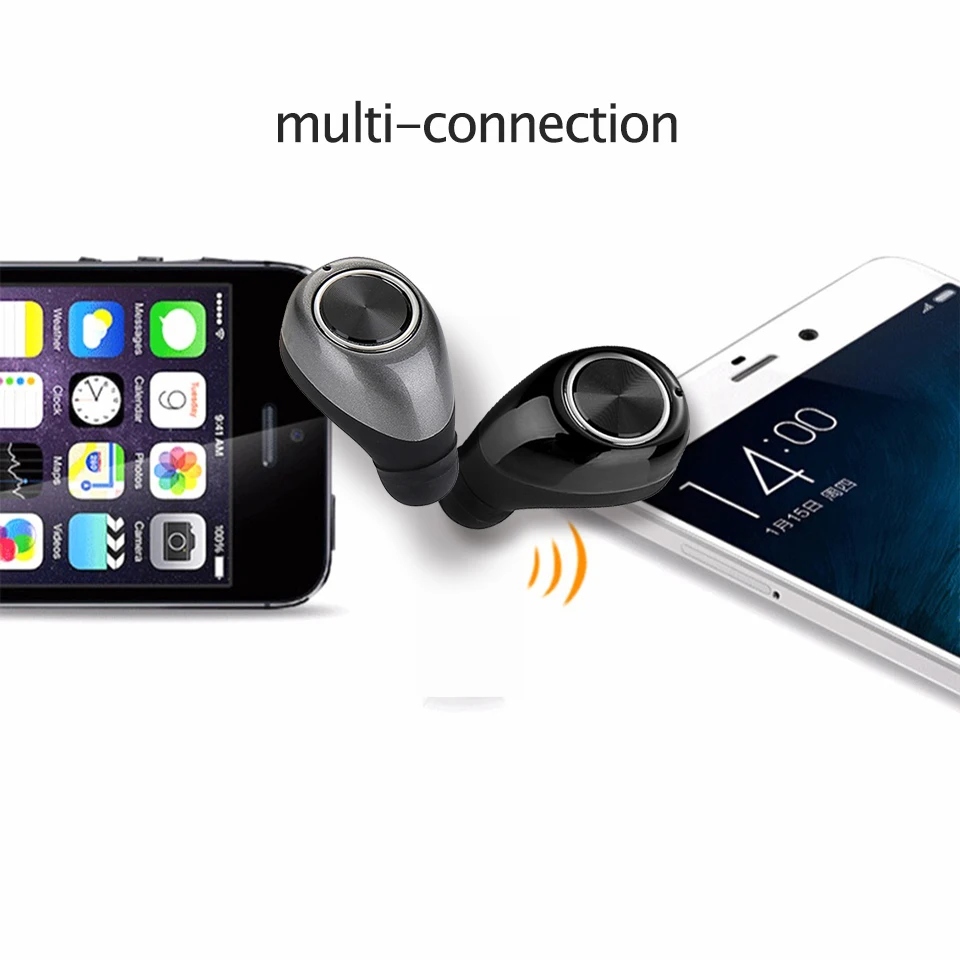 Mini Bluetooth наушники вкладыши Беспроводной Малый Handsfree CVC 6 0 Шум изоляция Hi Fi стерео