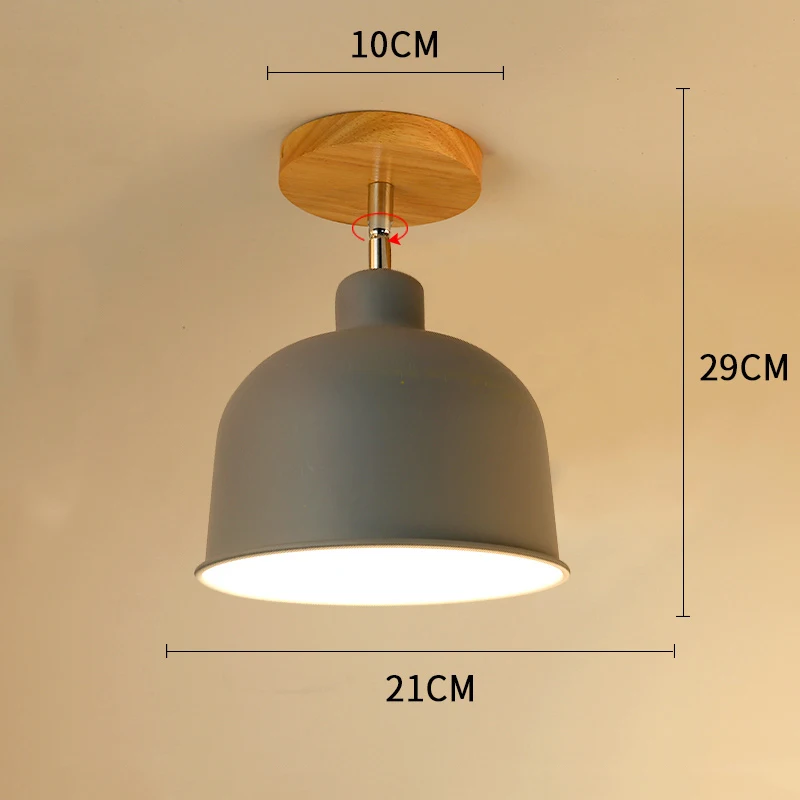 03 no bulb Современные светодиодные потолочные светильники для гостиной спальни скандинавские светодиодные потолочные лампы деревянные лампы для коридора прикроватный Бар Кухня E27 - Цвет корпуса: 03 no bulb