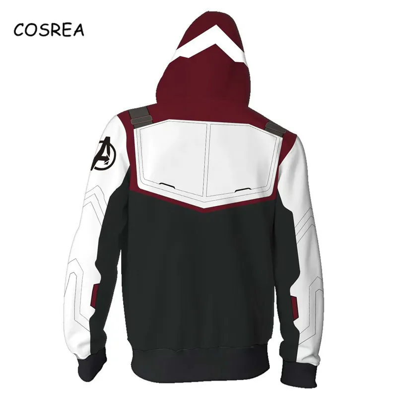 Толстовка с 3D-принтом Endgame квантовым принтом супергерой Капитан Америка Железный