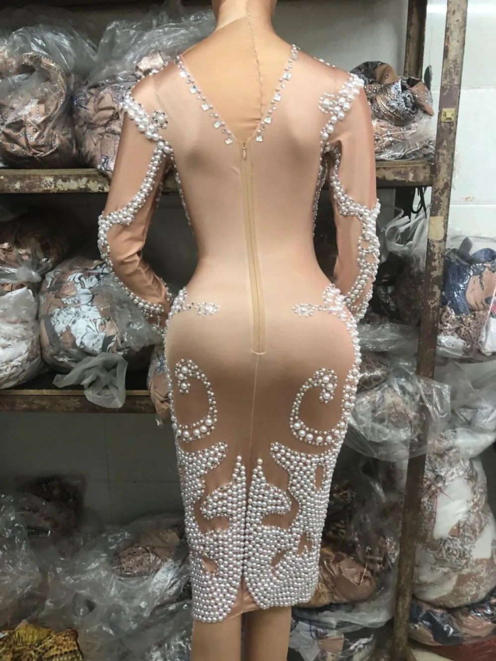 Рисунок 5 - Новое модное платье стразы с жемчужинами