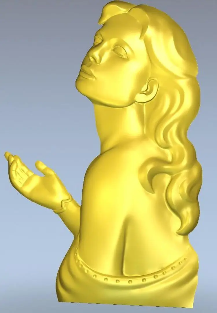 3d фотография для ЧПУ в формате STL Фантастическая Женщина|3d model relief|3d relief modelfor cnc |