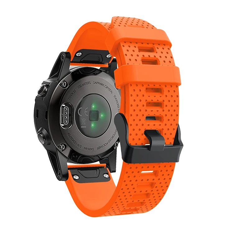 26 22 20 мм ремешок для garmin fenix 5 5X 5S Plus 3 3HR часы Quick fit Силиконовый Easyfit наручные часы ремешок для garmin fenix 5x5 5S