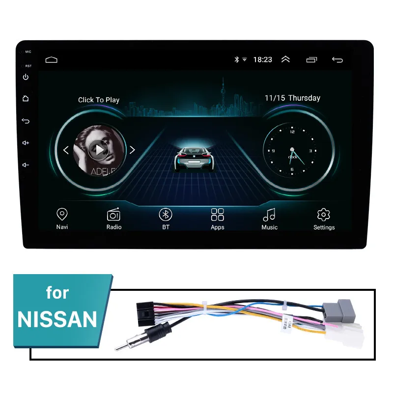 for Nissan cable Seicane Android 8,1 9 дюймов 2Din универсальный автомобильный Радио wifi gps мультимедийный плеер для TOYOTA Nissan Kia RAV4 Honda VW hyundai - Цвет: for Nissan cable