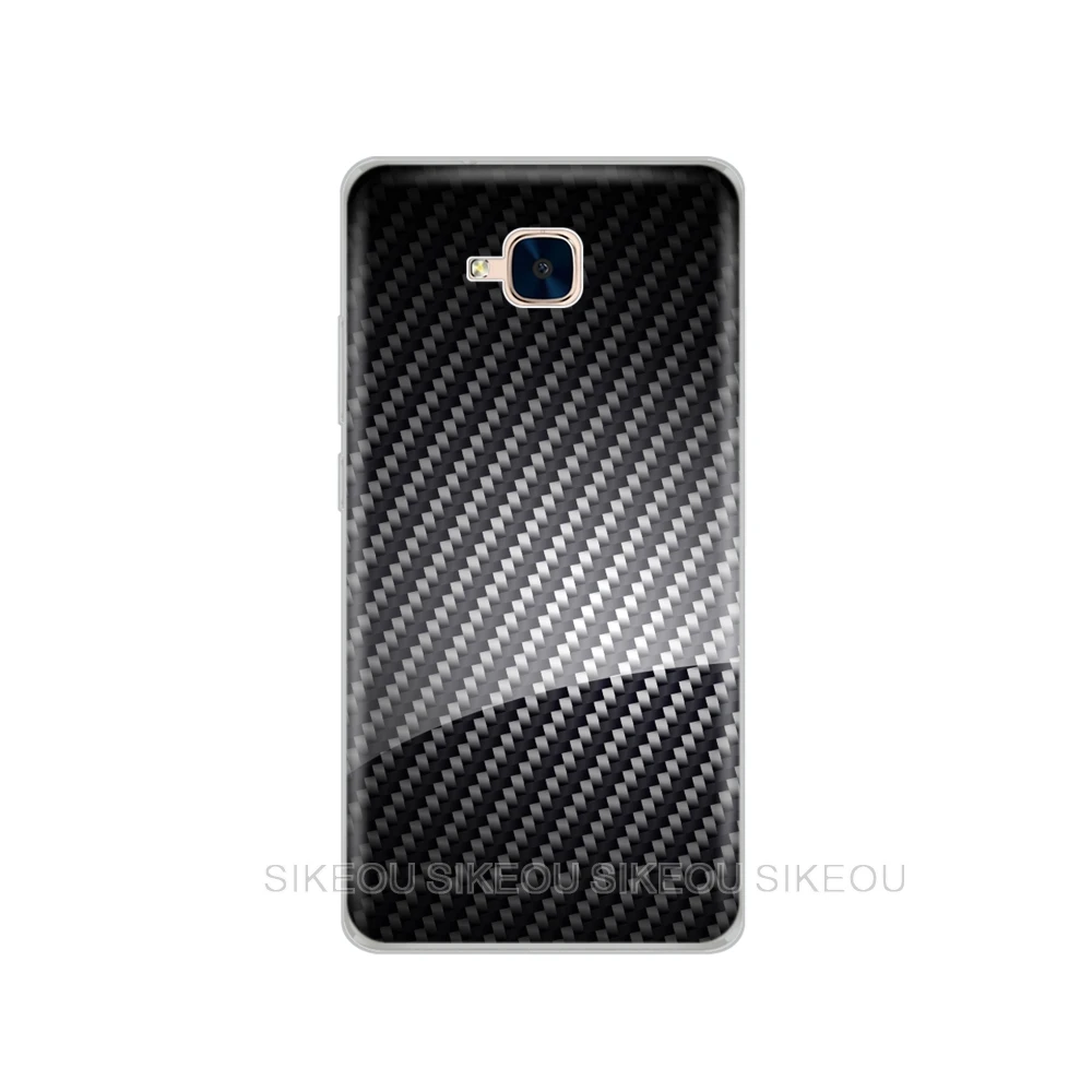 72713 Чехол для huawei Honor 5C, силиконовый чехол, русская версия, задняя крышка для Honor 5C, без отверстия для отпечатков пальцев, с рисунком автомобиля из углеродного волокна - Цвет: 72713