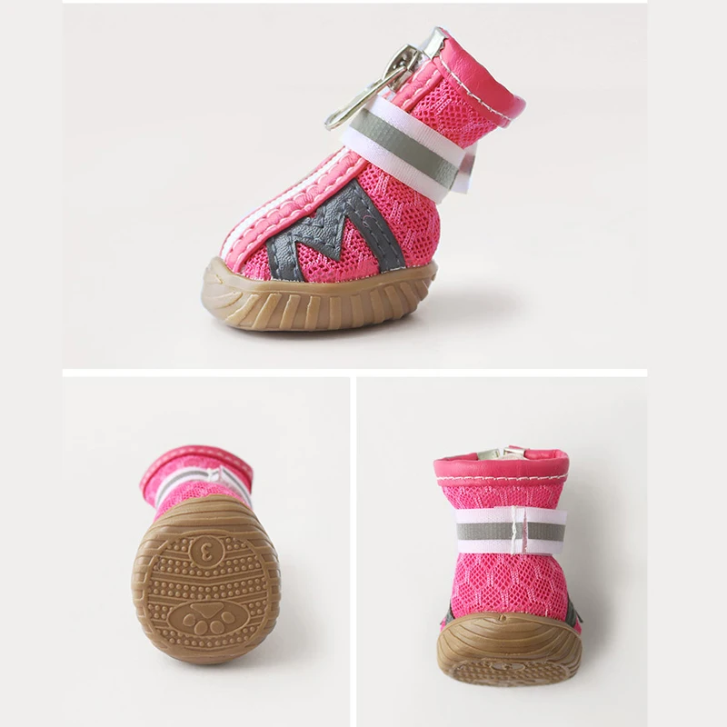 LAPLADOG/4 шт./лот Уличная обувь для маленьких собак нескользящие ботинки питомцев