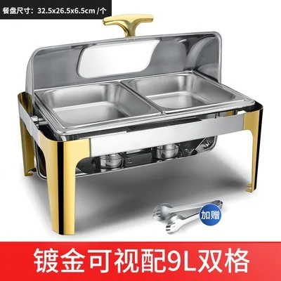 Толстая Буфетная печь из нержавеющей стали квадратная для отеля изоляционная