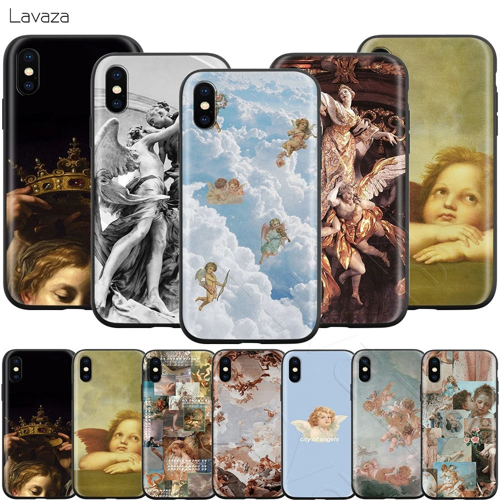 Lavaza Renaissance Angels Case for iPhone 11 Pro XS Max XR X 8 7 6 6S Plus 5 5s se |