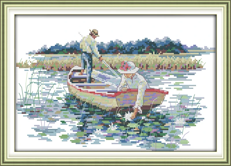 Набор картин Pick the Lotus Home набор для рукоделия с принтом 11CT и 14CT традиционная