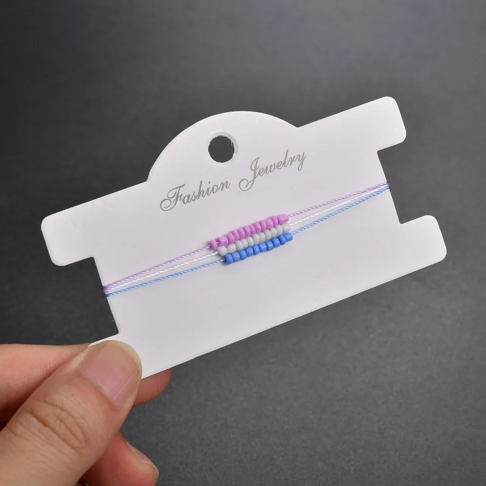 Женский многослойный браслет на щиколотке Make a wish Card богемные цветные бусы с