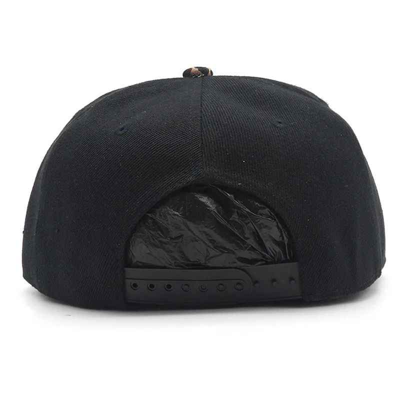 Мужская хип-хоп мода Кепка леопардовая печать на молнии Заказные Snapback шляпы дешевые летние уличные шляпы Swag бейсбольная кепка Casquette