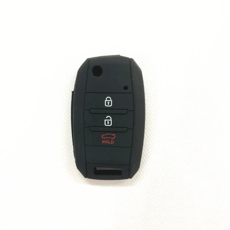 3 Button Silicone key chain ring cover case holder For KIA K3 K4 K5 Sportage R QL 2015 -2018 Sorento RIO 2017 2018 | Автомобили и