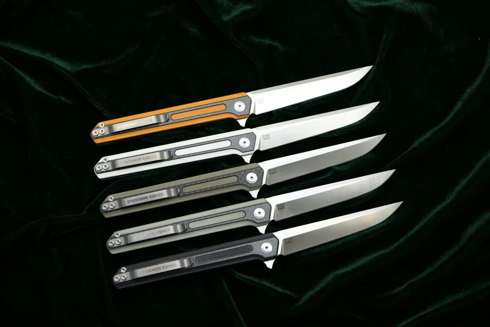 Складной нож LOVOCOO STEDEMON C06 Flipper клинок из стали 440C с ручкой G10 для кемпинга охоты