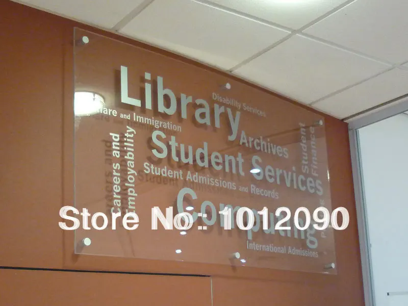 Рекламный щит акриловый дисплей с логотипом рекламный Настольный | Дом и сад